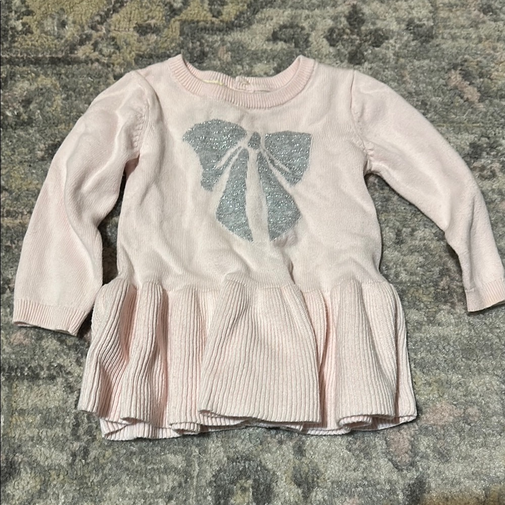 Pink Kids Top with Bow Design